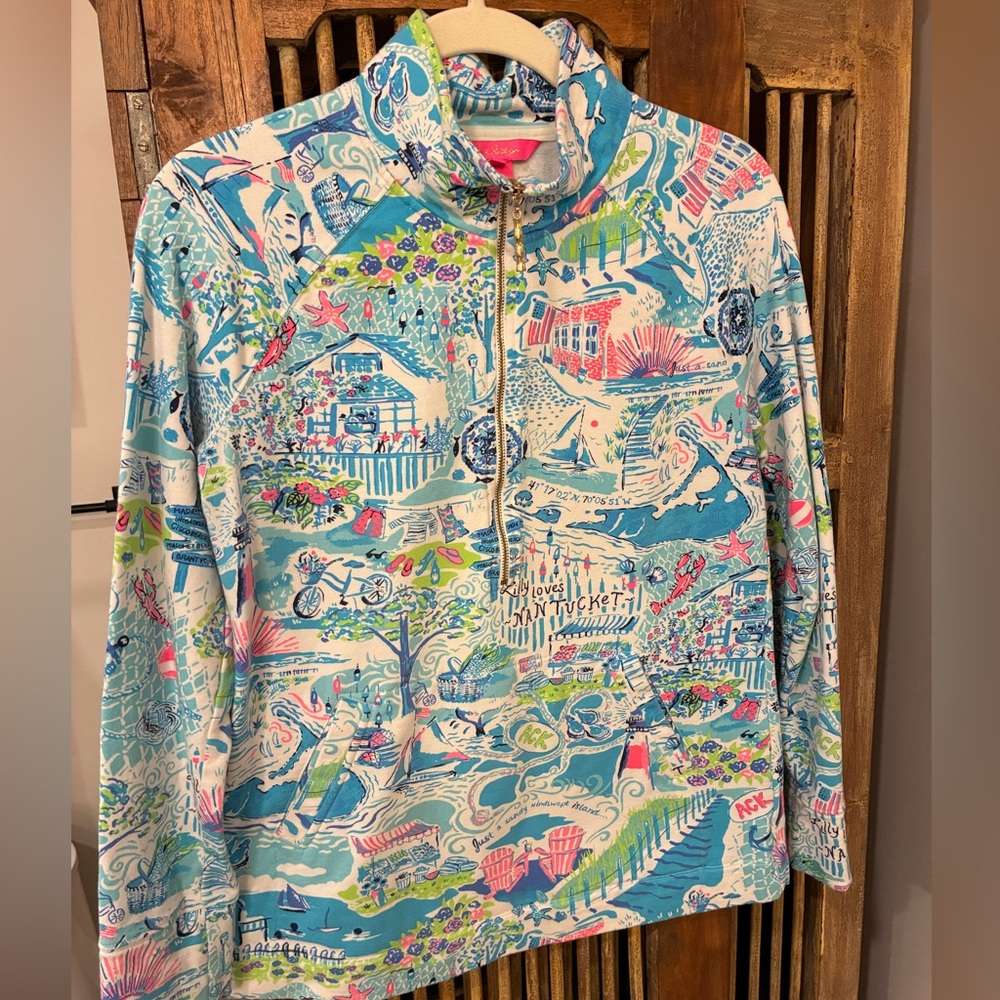 Lilly Pulitzer Multicolor Long Sleeve Quarter Zip